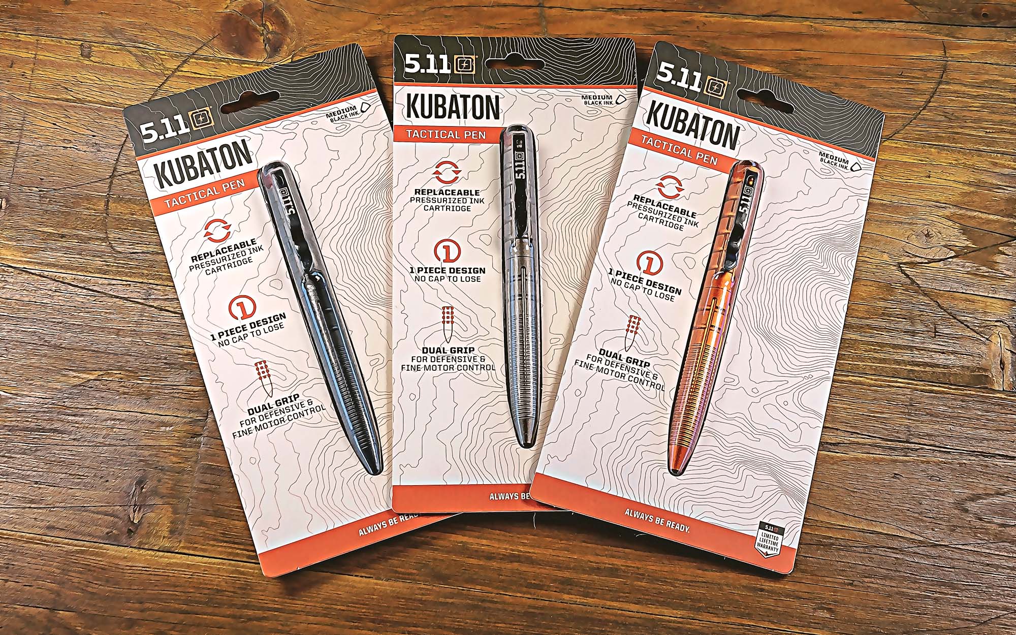 5.11 Tactical Pen bolígrafo táctico Kubaton weathered orange