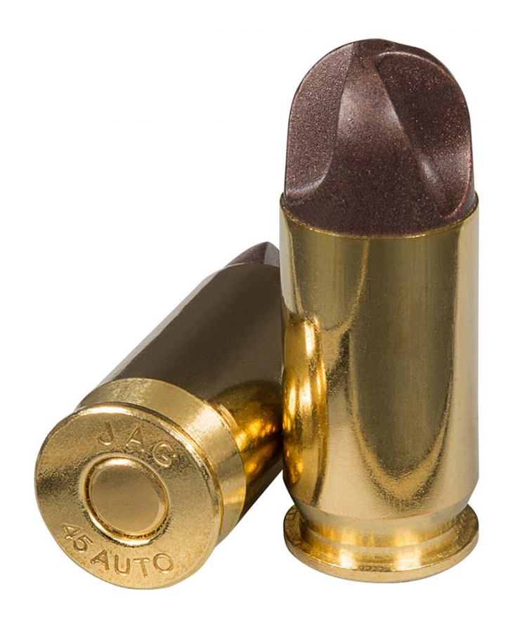 The Inceptor ARX® bullet is injection molded from a specially blended metal/polymer matrix, designed to be tough enough to penetrate soft targets, but breaking apart when it encounters tougher barriers, reducing the risk for collateral damages.