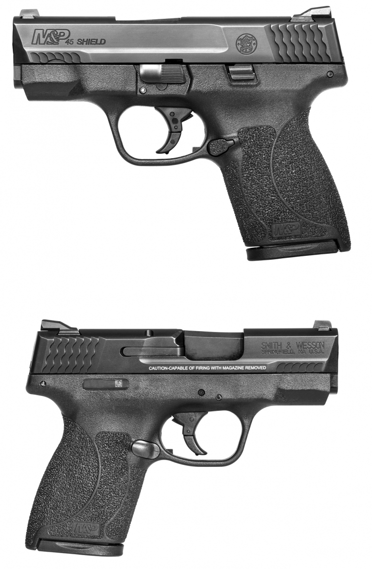 The Smith & Wesson M&P SHIELD subcompact pistols are now available in .45 ACP