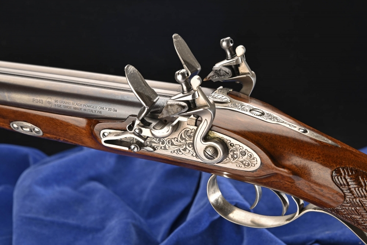 Pedersoli double barrel flintlock shotgun