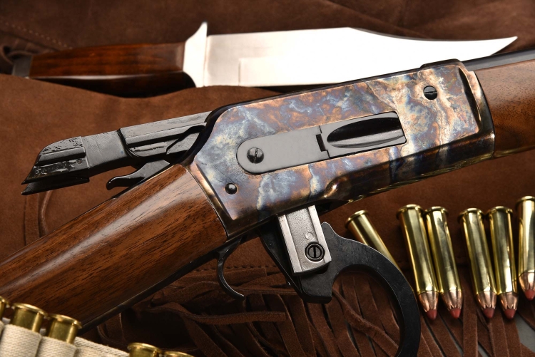 The beautiful case hardening of the Pedersoli Winchester 1886 replica