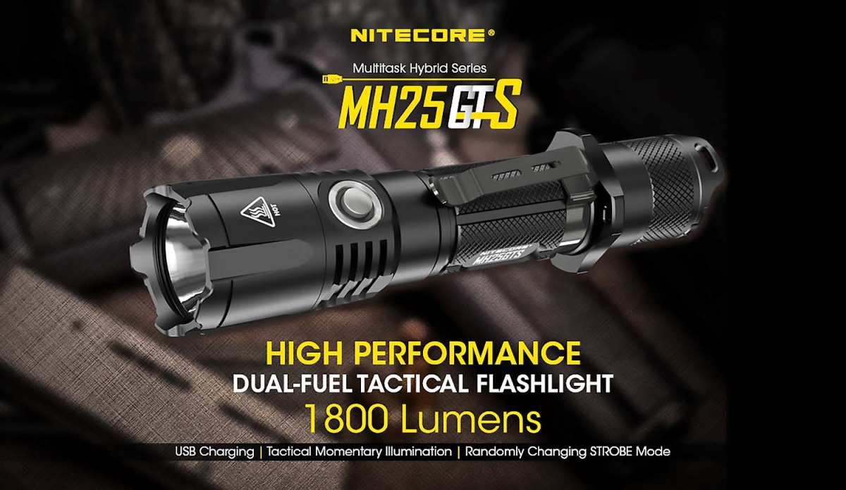 Nitecore MH25GTS multitask hybrid flashlight