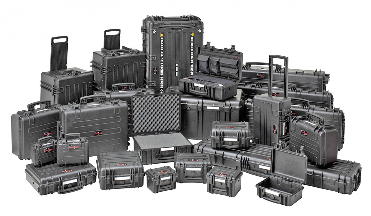 Explorer Cases: a full line of waterproof, watertight and fully military-certified molded synthetic cases for firearms and other high-technology equipment. 