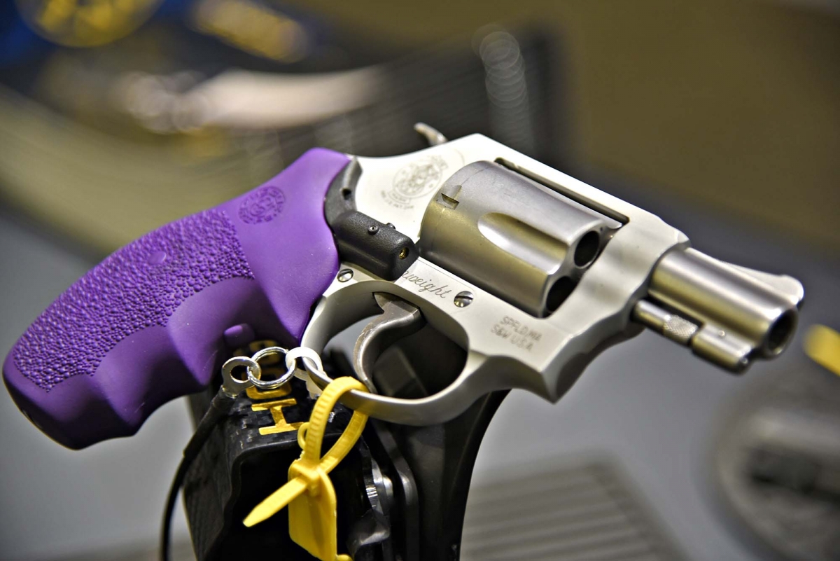 Hogue Laser Enhanced grips for Smith &amp; Wesson J frame revolvers