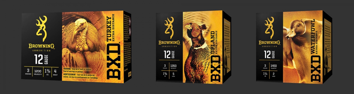 The Browning BXD Turkey, Upland and Waterfowl hunting shotshells