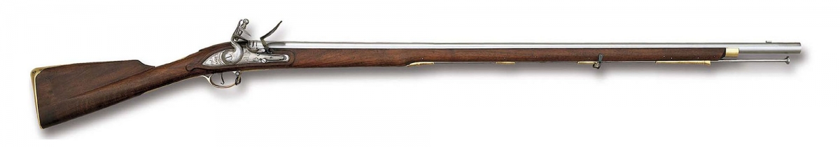 La replica Pedersoli del fucile ad avancarica Brown Bess, in dotazione alla fanteria inglese durante le Guerre Napoleoniche
