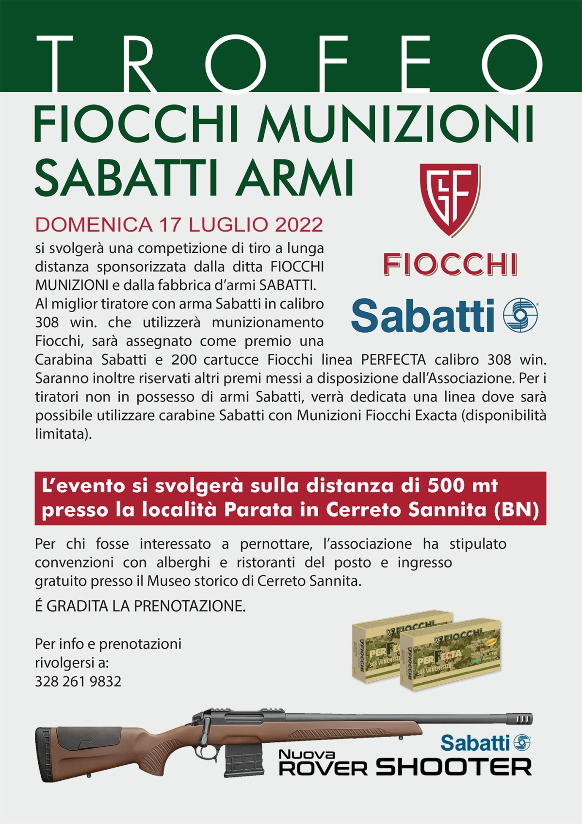 Trofeo Fiocchi-Sabatti 2021 di tiro a lunga distanza