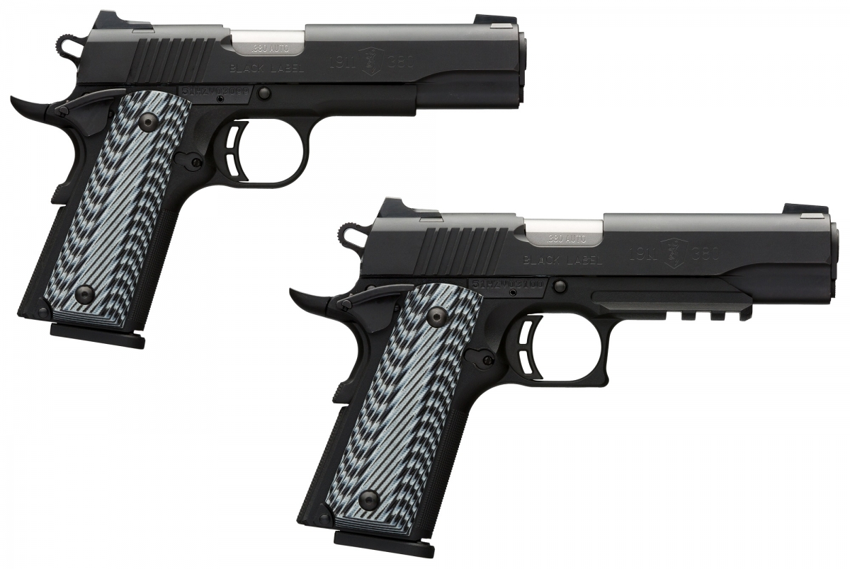 The new Browning 1911-380 Black Label Pro pistols