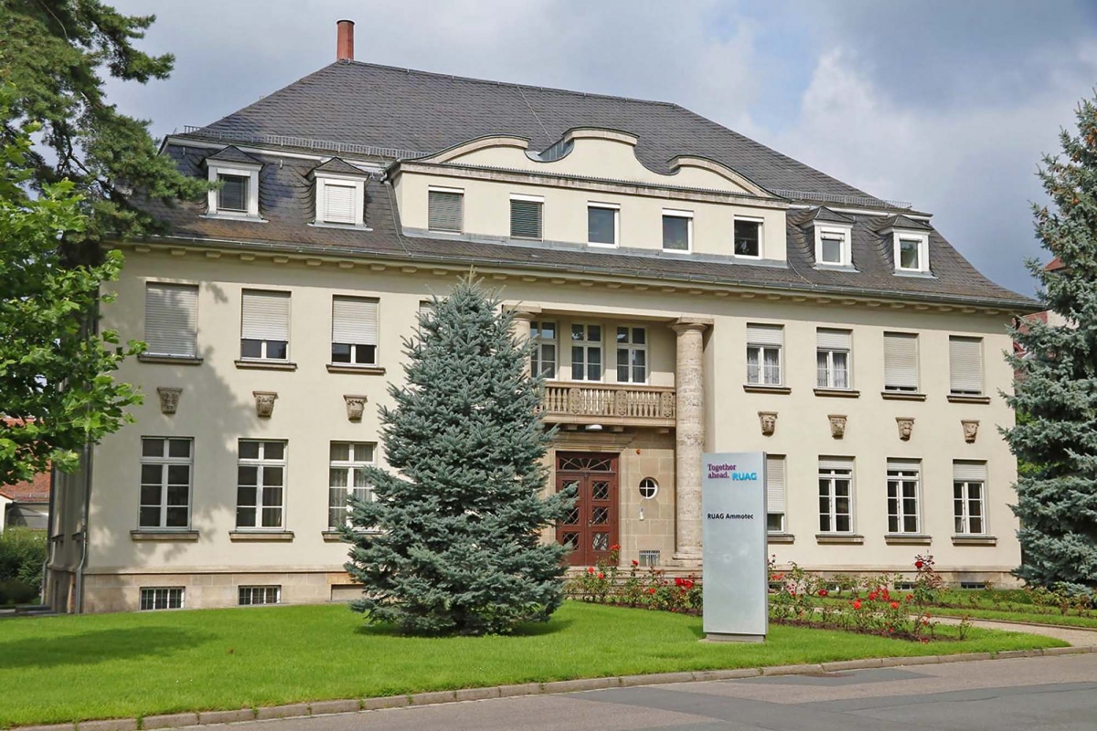 L'edificio direzionale di RUAG Ammotec a Fürth, in Germania