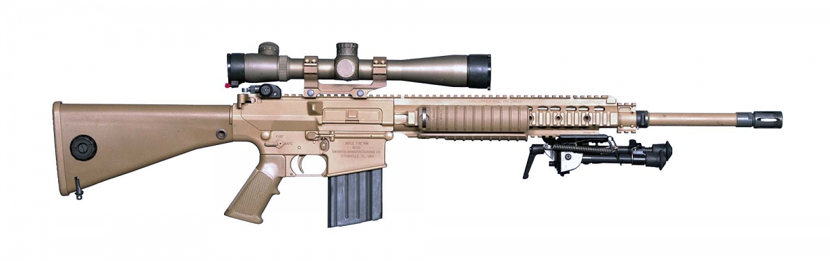 Il fucile M110 SASS (Semi Automatic Sniper System) che impiegherà il cannocchiale Leupold Mark 5HD 3.6-18x44