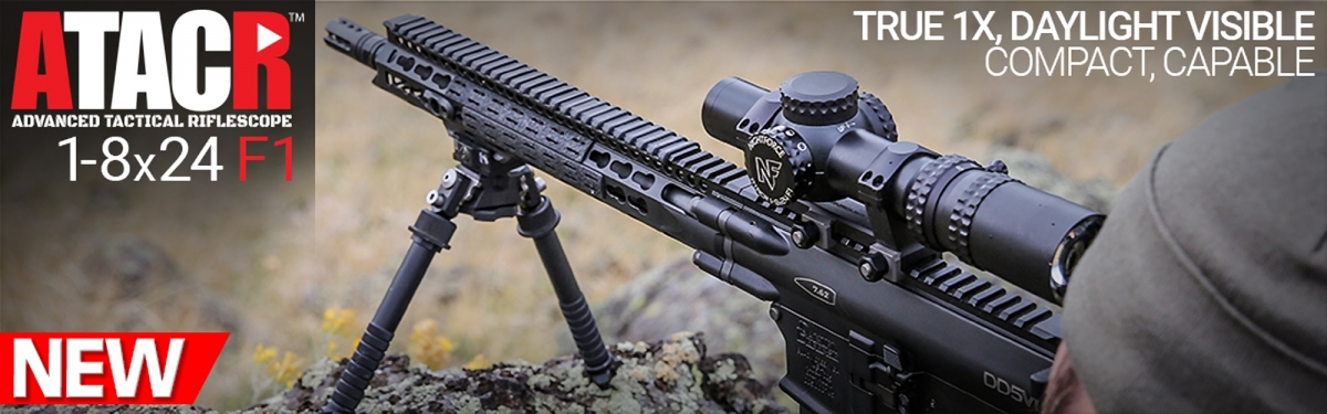 New Nightforce NX8 line of riflescopes and the new ATACR 1-8x24 F1
