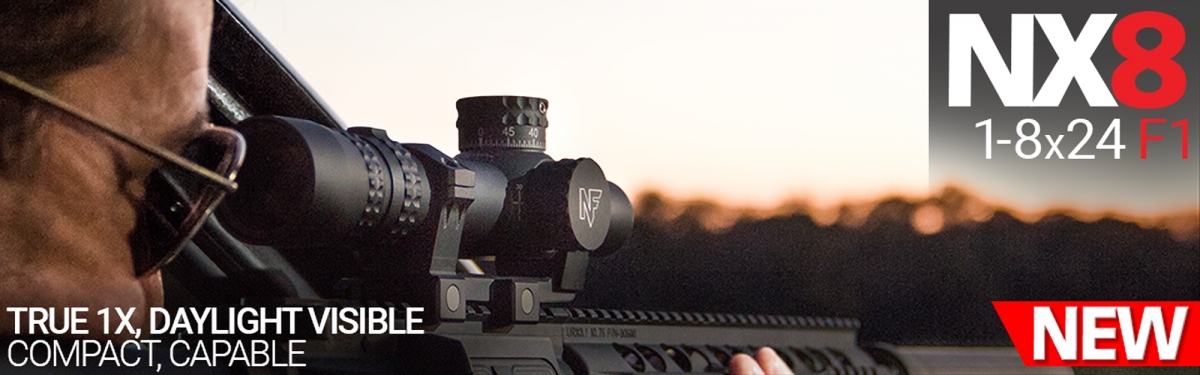 New Nightforce NX8 line of riflescopes and the new ATACR 1-8x24 F1