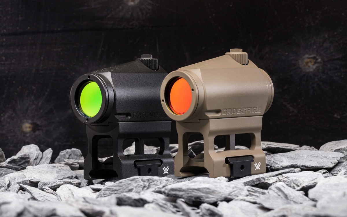 Vortex Crossfire Green Dot and Tan red dot sights