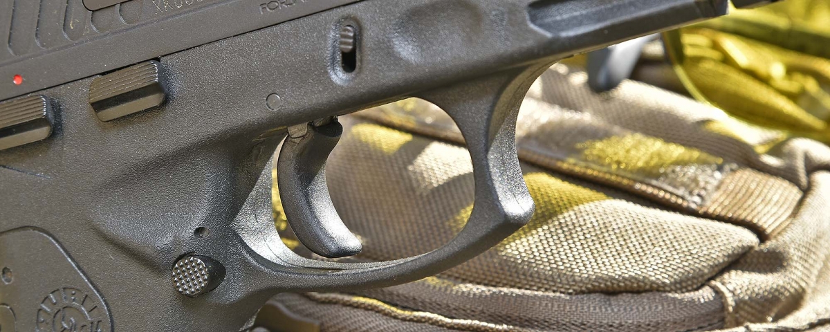 Detail view of the trigger