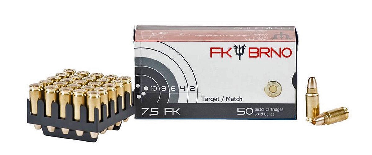 The 7,5 FK ammunition will be available in three different loads: 95-grains all-copper hollow-point, 98-grains copper alloy hollow-point, or 103-grains spoon-tip ("Spitzer") copper alloy