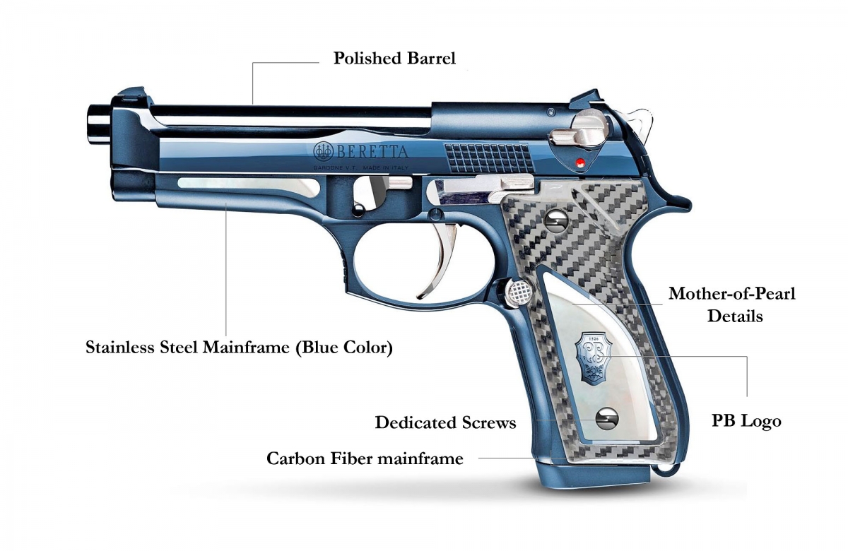 Beretta 92FS Fusion Blue - a celebration of the Beretta M92-FS, soon available in limited numbers!