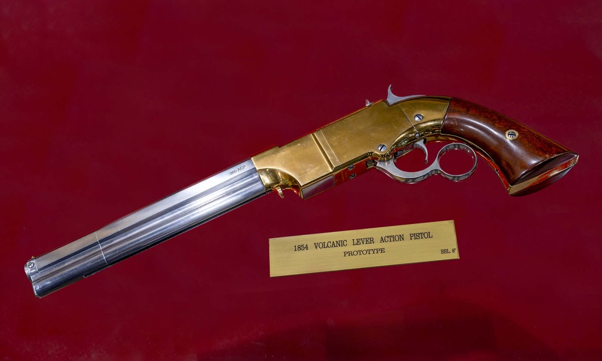 An Uberti prototype of the Volcanic pistol