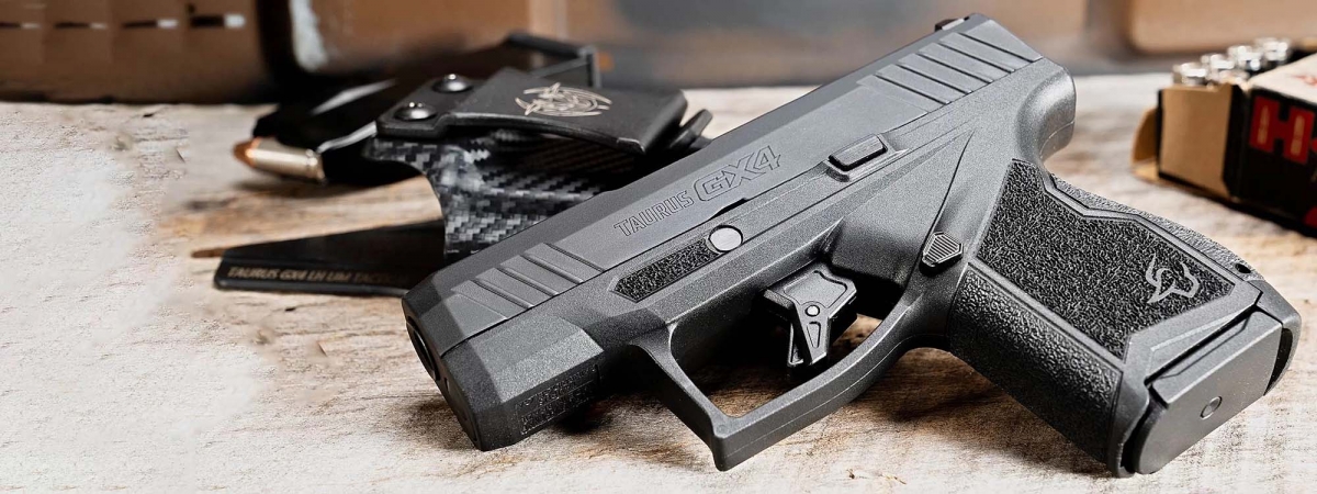 The GX4 is Taurus&#039;s first micro-compact pistol: a minimalist design, it offers a staggering 11-rounds capacity despite the diminutive size and weight