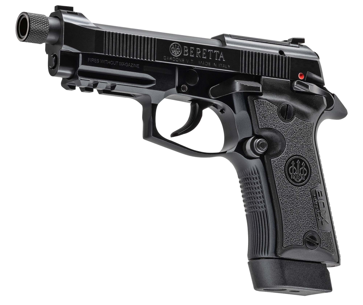 Beretta 80X Cheetah Tactical Urban pistol with threaded barrel