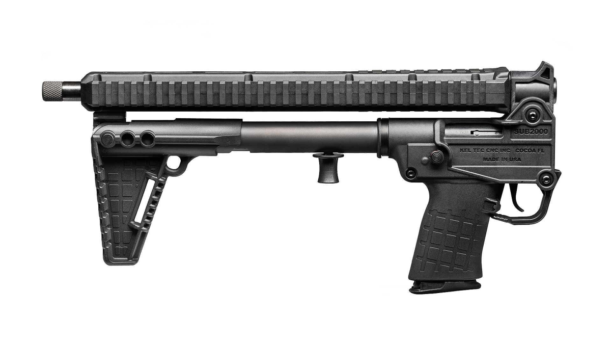 Carabina semi-automatica Kel-Tec SUB2000 Gen3 calibro 5.7x28mm – arma ripiegata