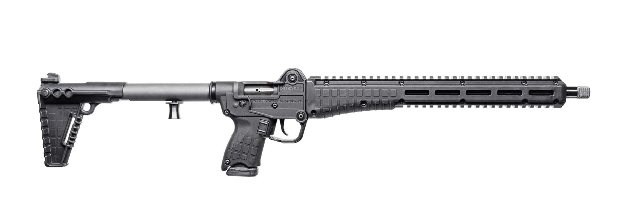 Kel-Tec SUB2000 Gen3 9mm Luger semi-automatic pistol-caliber carbine – right side, deployed