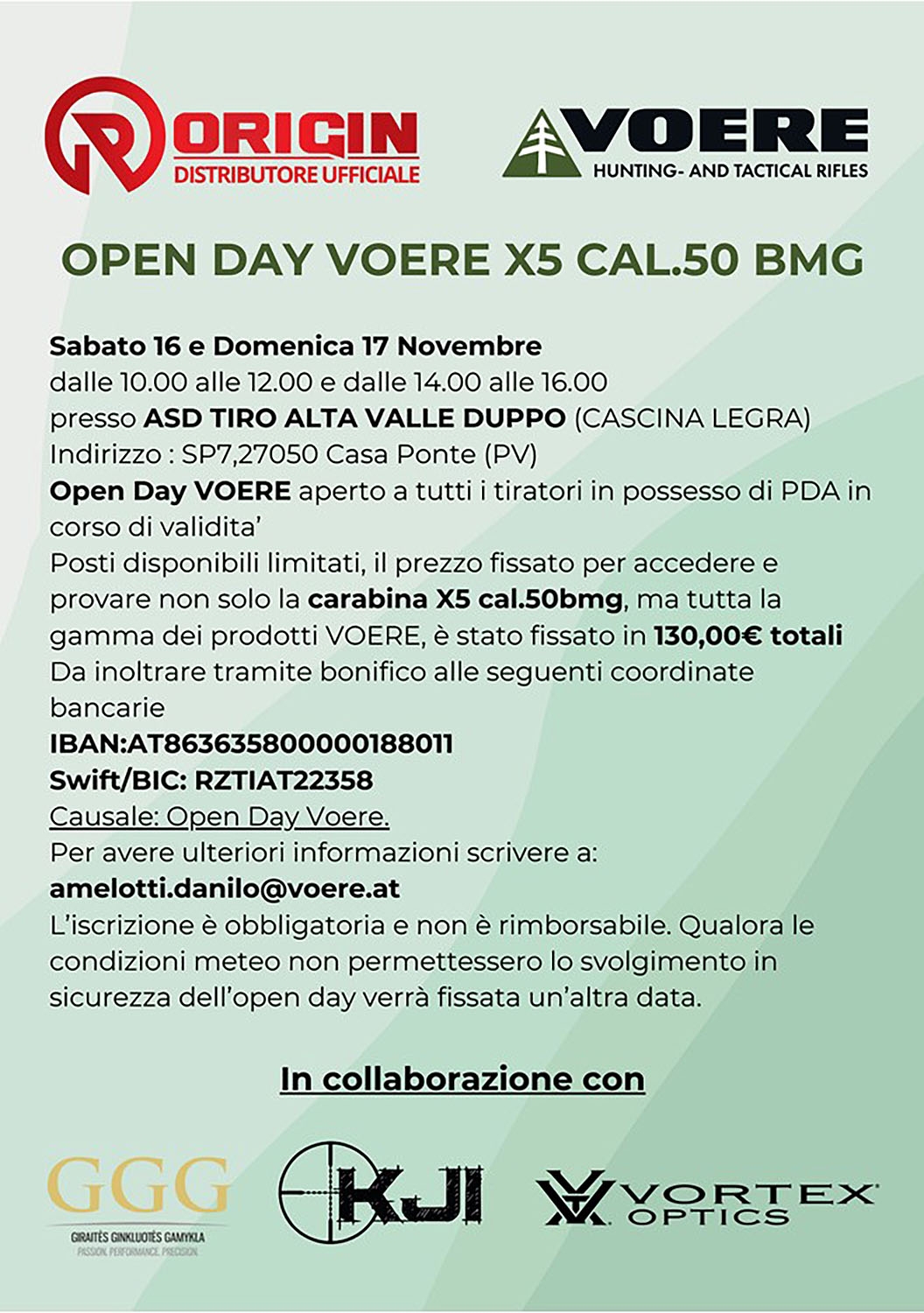 Origin STB Open Day Voere: alla prova col .50 BMG Origin STB Open Day Voere: alla prova col .50 BMG