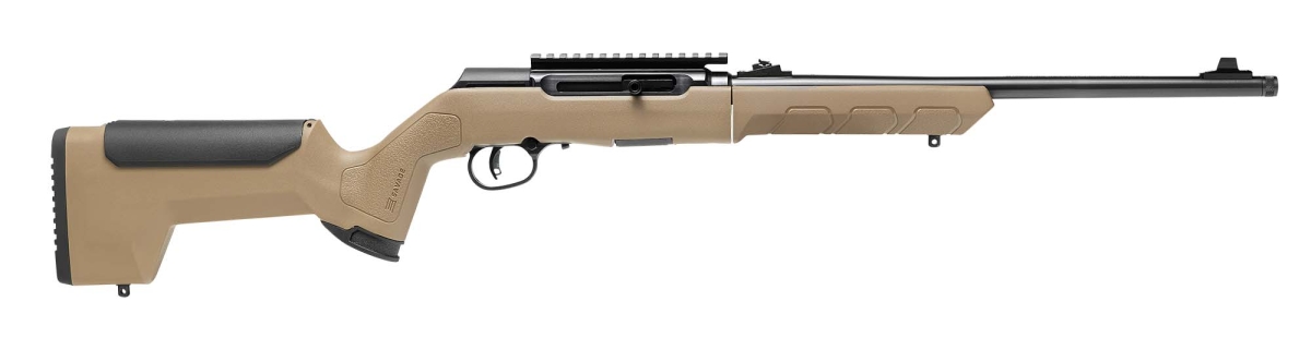 Carabina Savage Arms A22 Takedown FDE calibro .22 Long Rifle – lato destro