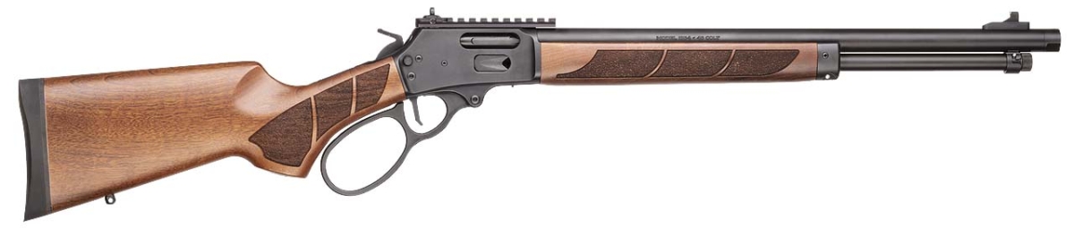 Smith & Wesson Model 1854 .45 Long Colt lever-action rifle – right side, Traditional walnut model