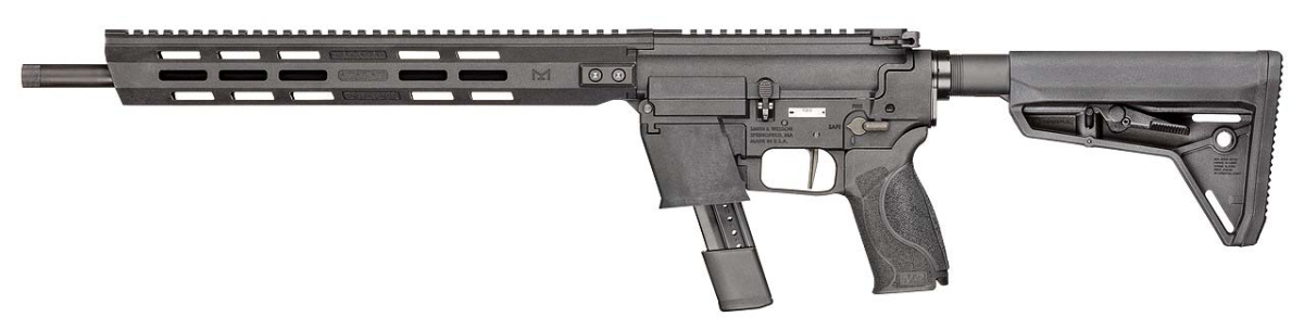 Smith & Wesson Response 9mm Luger semi-automatic pistol-caliber carbine – left side
