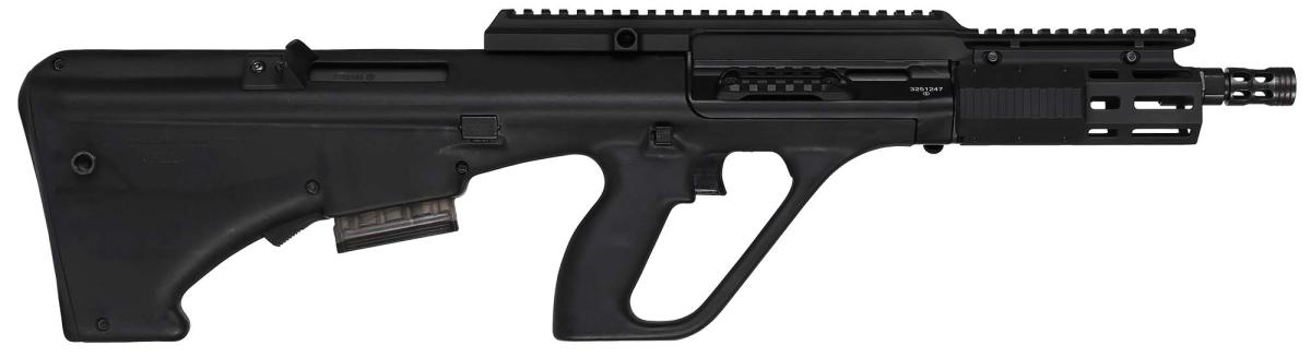 Steyr AUG A3-SA M2 bull-pup semi-automatic rifle – right side
