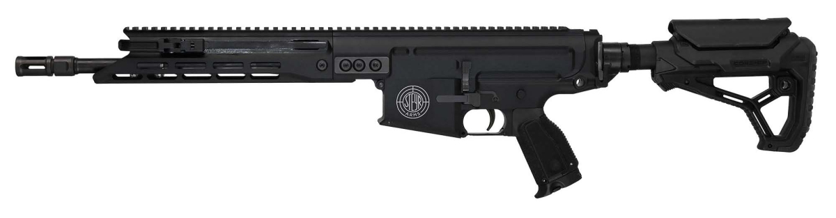 Steyr Arms DMR 7.62x51mm NATO semi-automatic rifle – left side