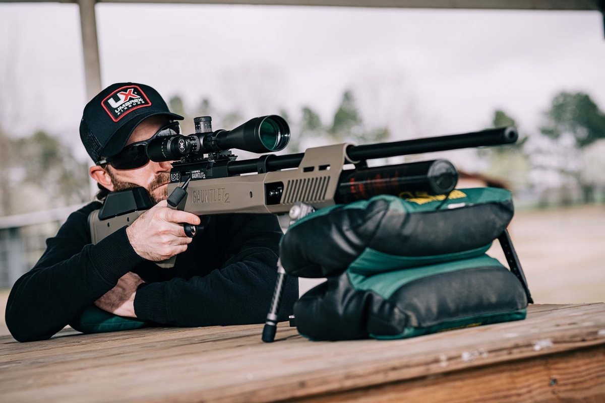 UMAREX USA&#039;s new Gauntlet 2 .22 and .25 PCP high-power air rifle represents a marked improvement in ergonomics and performance over the previous Gauntlet model