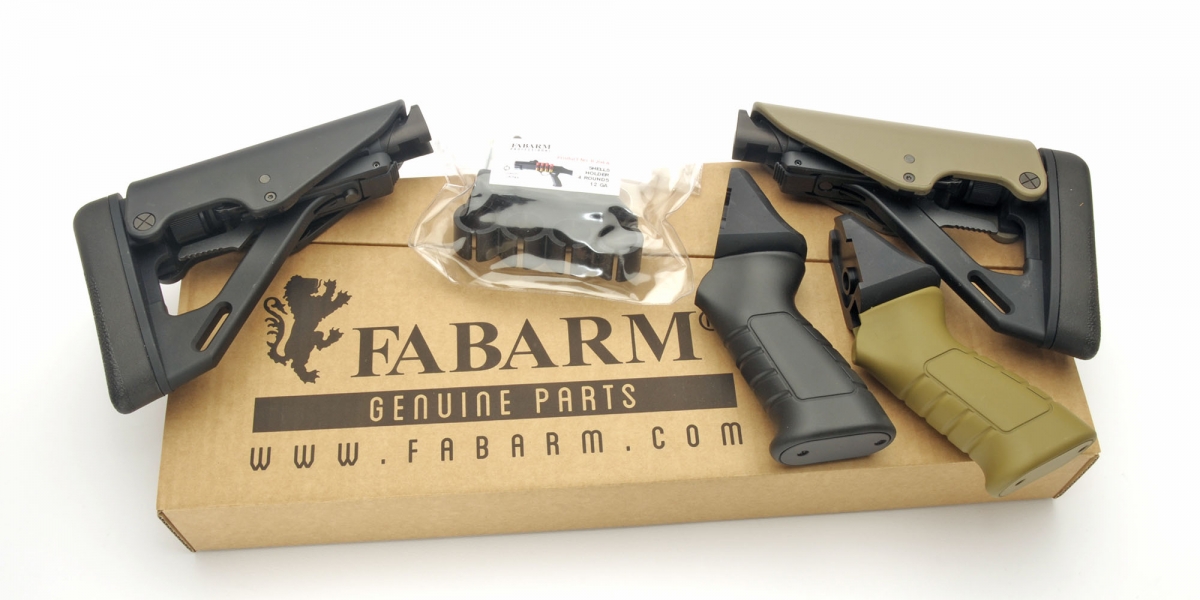 Optional stocks are available to configure the Fabarm STF/12 shotgun to match different operative needs