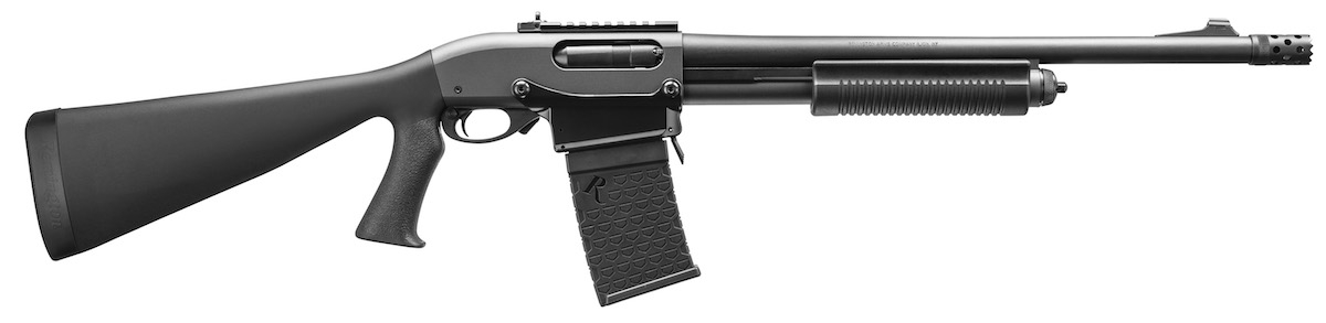 The Remington 870 DM "Tactical" pump-action shotgun