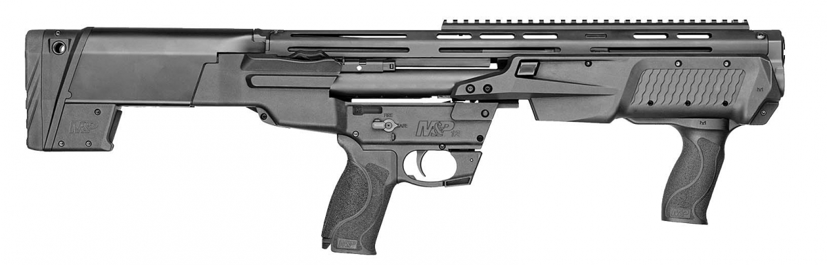 Smith & Wesson M&P 12 pump-action shotgun – right side