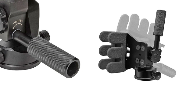 KJI Reaper Grip e Reaper Rail: due teste per treppiedi da tiro KJI Reaper Grip e Reaper Rail: due teste per treppiedi da tiro