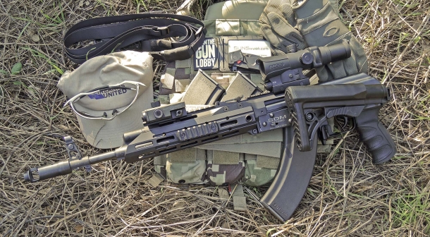 The SAG AK Chassis MK2 installed on a Chinese-made SDM AK-103s