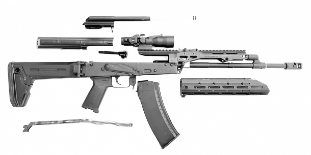 The SAG AK Chassis MK2 is not "just" an accessory, but a full modernization system for the AK/AKM rifle design for sporting, defensive, and professional purposes