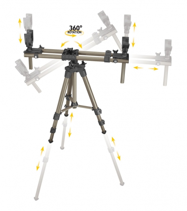 The Caldwell DeadShot Fieldpod Magnum model can be adjusted on a 360° level, and is probably the most versatile entry in the line