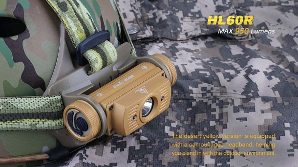 The HL60R headlamp is now also available in a camo variant