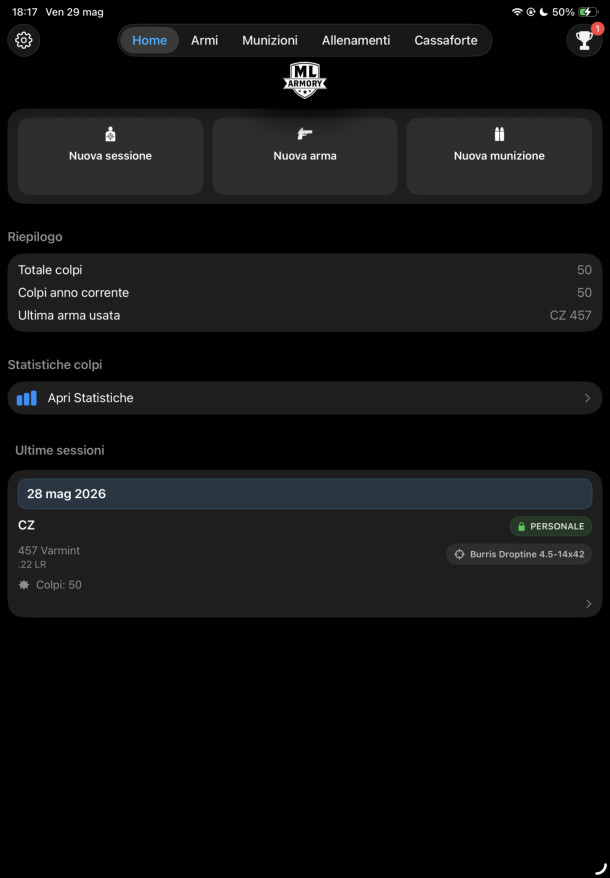ML Armory – l’app per i tiratori