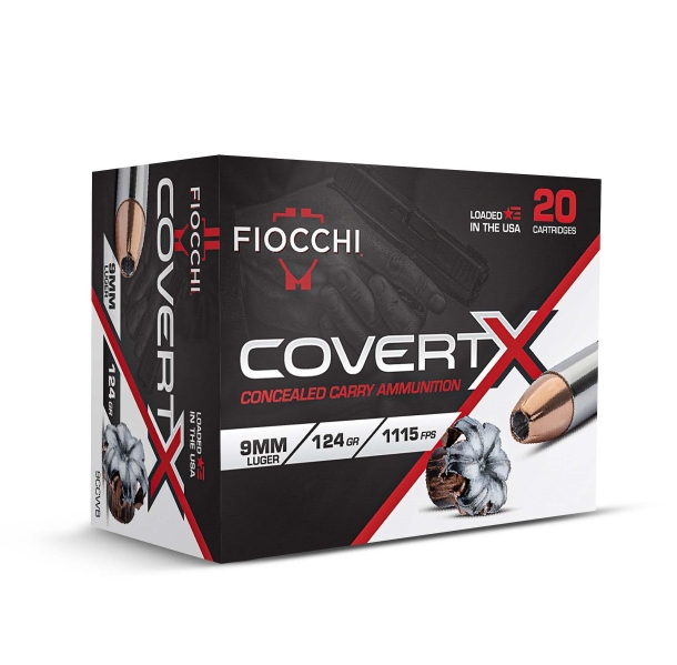 Fiocchi CovertX concealed carry ammunition Fiocchi CovertX concealed carry ammunition