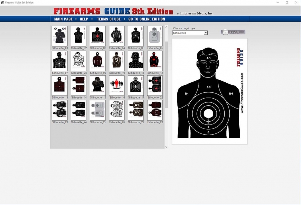 La Firearms Guide offre anche una vasta gamma di bersagli stampabili per il tiro d'allenamento