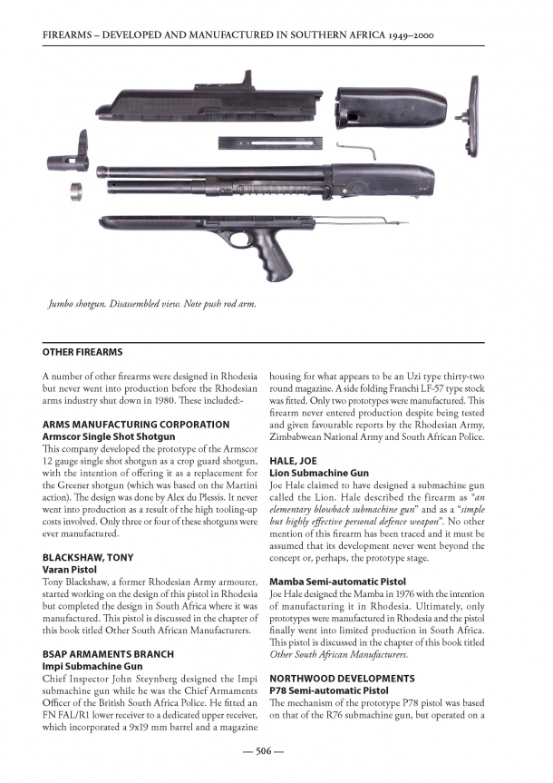 The DAMISA book covers some of the most obscure firearms ever developed and manufactured in modern times