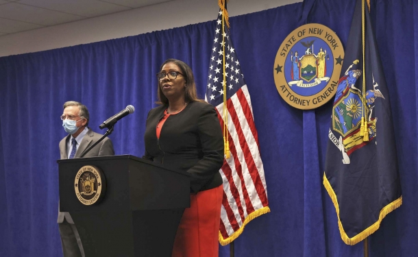 NY Attorney General Letitia James, a democrat, declared in August 2020 that she'd seek a court ruling to dissolve the NRA