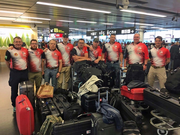 The Austrian IPSC shooters stopped by customs at the Wien-Schwechat airport on June 2, 2017