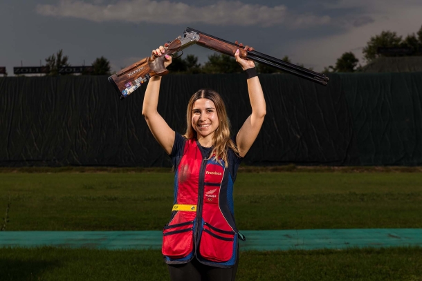 Austen Smith (USA), bronze in Women's Skeet