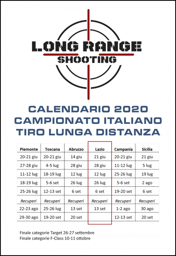 Parte il Campionato Italiano Tiro Lunga Distanza 2020