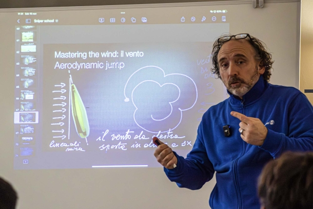 Corso di tiro a lunga distanza con i Cacciatori Giovani L'istruttore Massimo Pedretti
