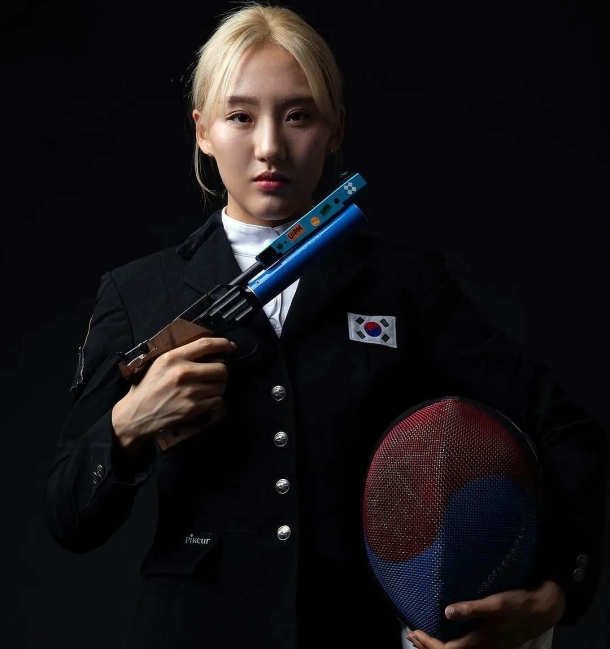 Pardini shooter Seungmin Sung (KOR), bronze winner in Women's pentathlon